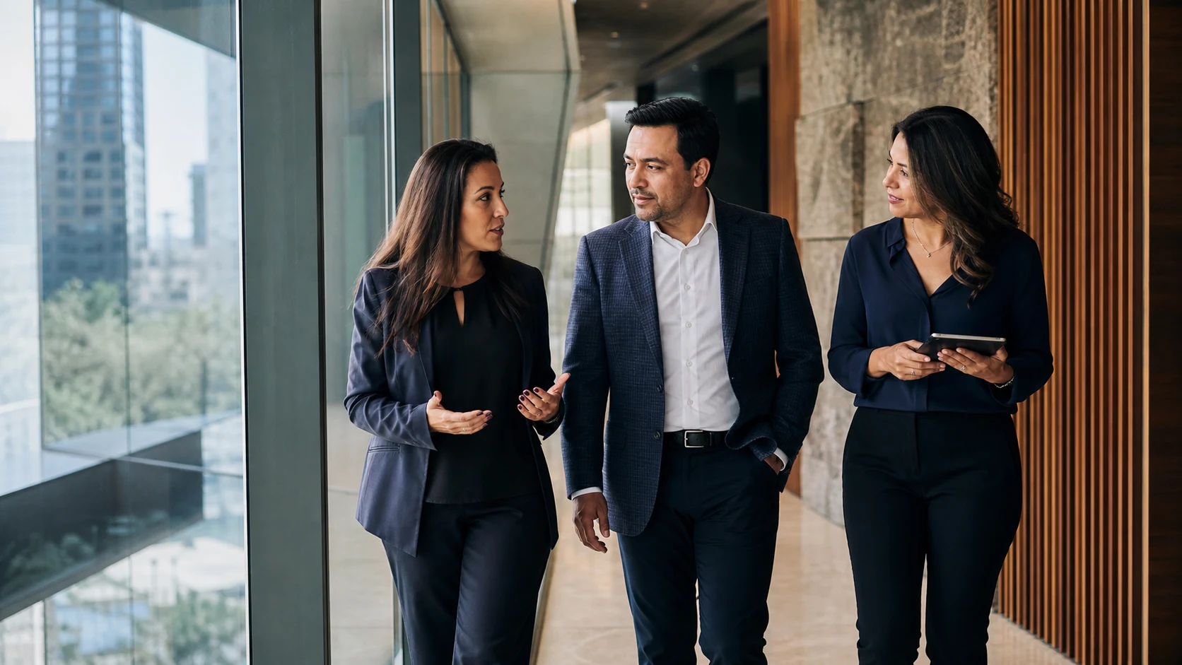 Consultores de Contalentum conversando